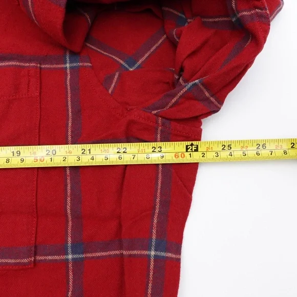 NEW Fjallraven Comfort Ovik Plaid Flannel Shirt 84132-345-560 Red/Navy - Picture 10 of 13